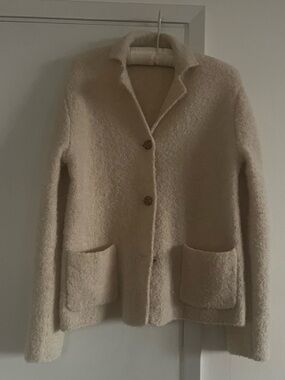 Ines De La Fressange Cream Boucle  Blazer • S/M